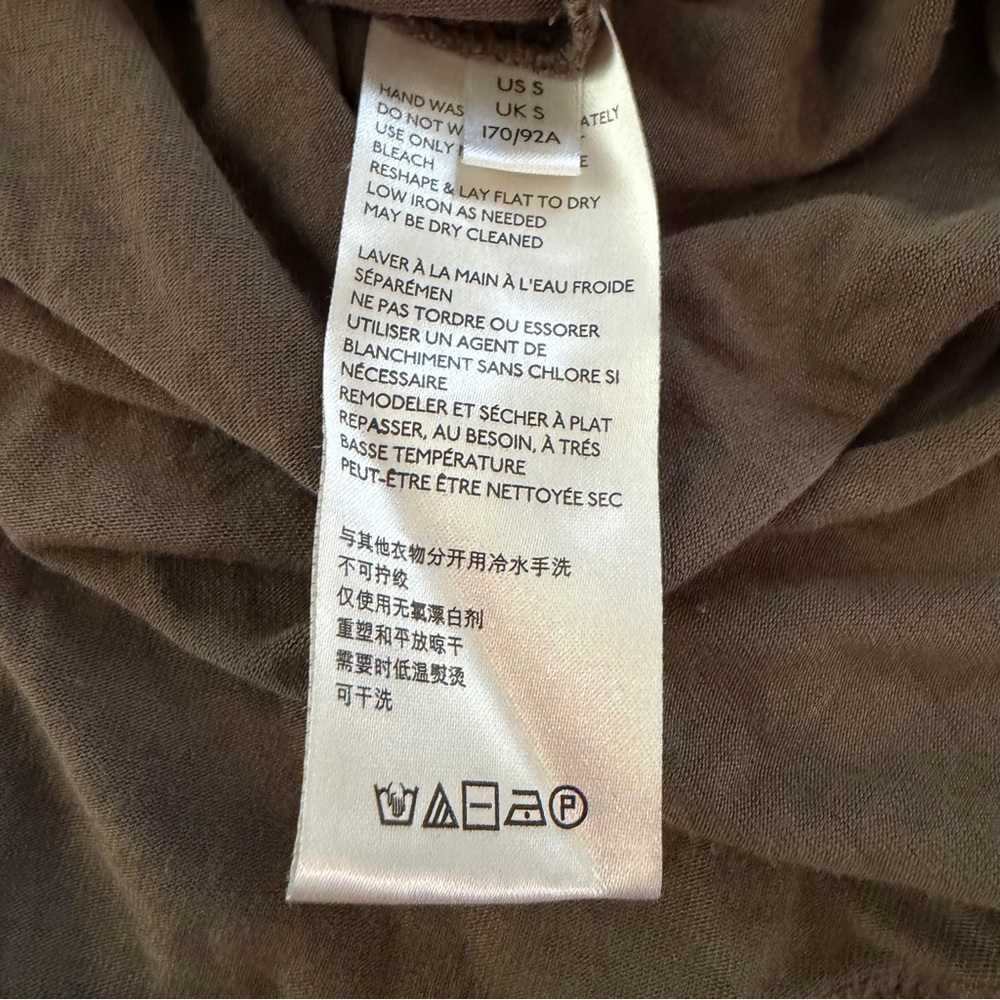 Free People Moonshine Army Green Raw-Hem Dolman Tunic Small - Picture 8 of 9